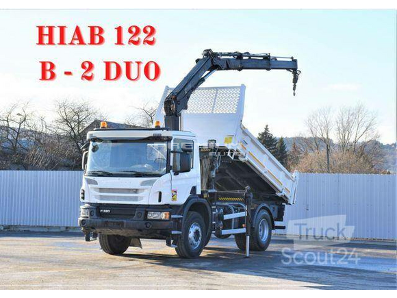 Scania - P320 Kipper 3,90m *BORDMATIC*HIAB 122B 2DUO* TOP - Самосвал