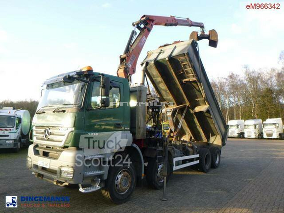 Mercedes-Benz - Axor 3236 8x4 RHD tipper Hiab 1283 DK 2 Duo - Самосвал