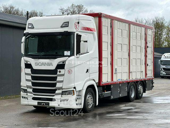 Scania - S500 4.Stock Menke m. Hubdach, Trnke, Retarder - Скотовоз