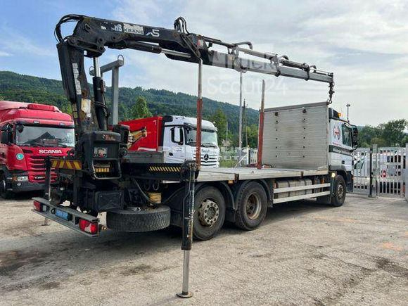 Mercedes-Benz - ACTROS 2551 V8 + HIAB 144 1.HAND TV NEU TOP - Лесовоз