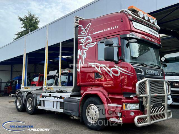 Scania - R730 V8 6x4, Euro 6, Retarder, Craneframe, Bullba - Лесовоз