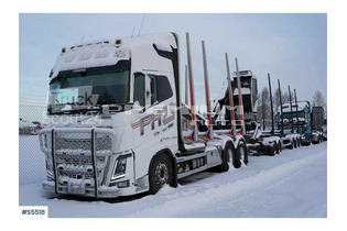 Volvo - FH16 6X4 R650 Timber truck with 5 axeled MST Trail - Лесовоз