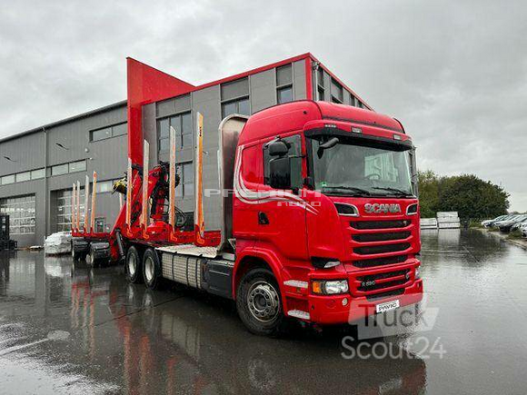 Scania - R520 V8 LB6X4 Schmelaufbau/ Epsilon M120Z Kran - Лесовоз