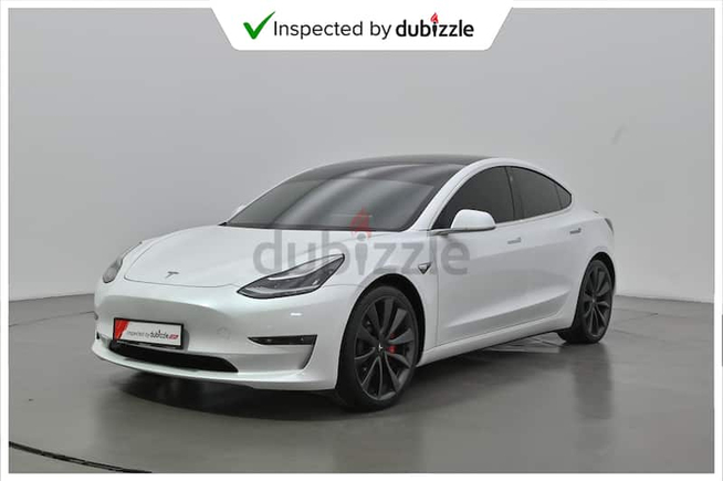 AED2872/Month | 2020 Tesla Model 3 Performance 75 KWH | GCC | Ref#26367