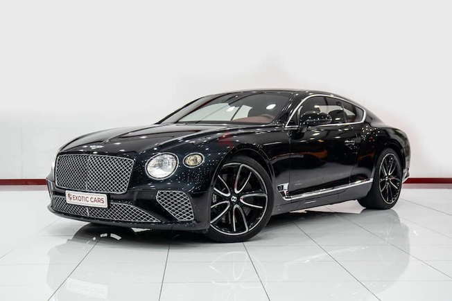 WARRANTY AVAILABLE || Bentley Continental GT W12 2019 Black-Red 33,000Km