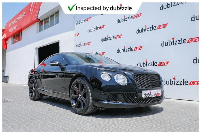 AED12,095/month | 2012 Bentley Continental GT 6.0L | GCC specifications | Ref#29738