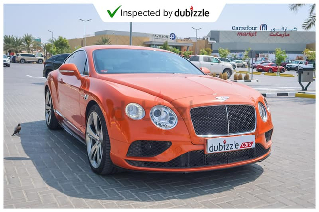 Inspected Car | 2016 Bentley Continental GT V8 S 4.0L | Full Bentley Service | GCC | Ref#31297