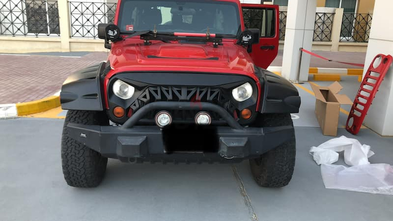 Excellent Condition GCC 2012 RED Jeep Wrangler Unlimited Sahara