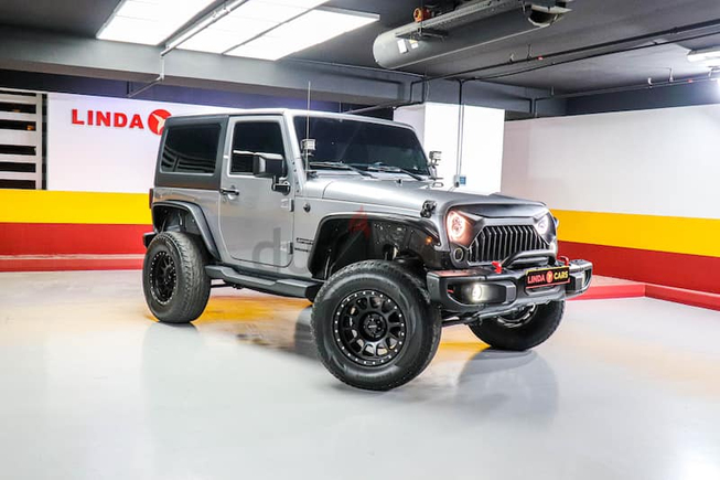 AED 1,380 monthly | Flexible D.P | Warranty | Jeep Wrangler Sport (Manual) 2017 GCC