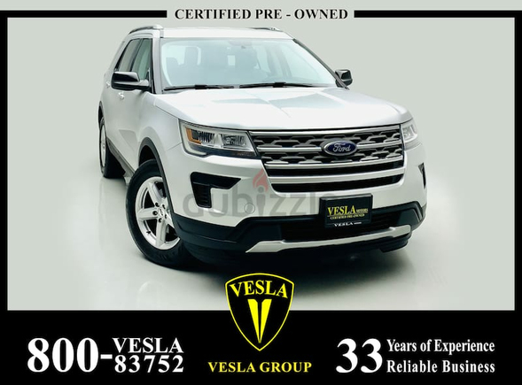 XLT + LEATHER SEATS + NAVIGATION + CAMERA / GCC / 2018 / UNLIMITED MILEAGE WARRANTY! / 1,388 DHS P.M