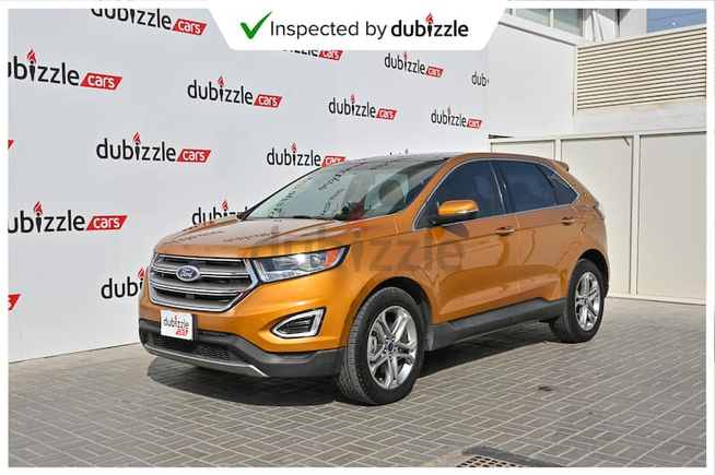 AED1337/month | 2016 Ford Edge Titanium 3.5L | Full Ford Service History | GCC Specs | Ref#29190