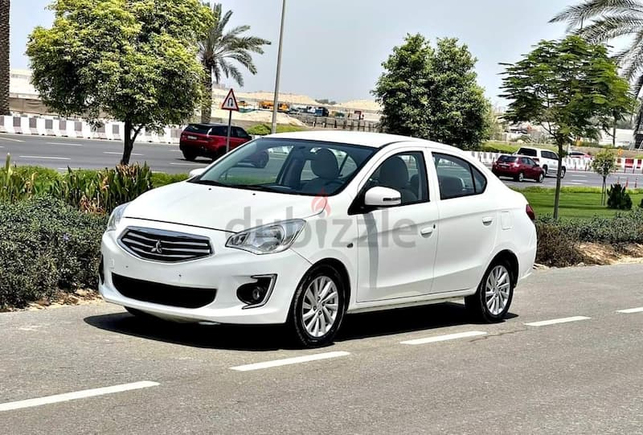 580 Month/Aed Gcc Mitsubishi Attrage 2018 Low Kms Available on 0% Down Payment Bank Finance And Cash